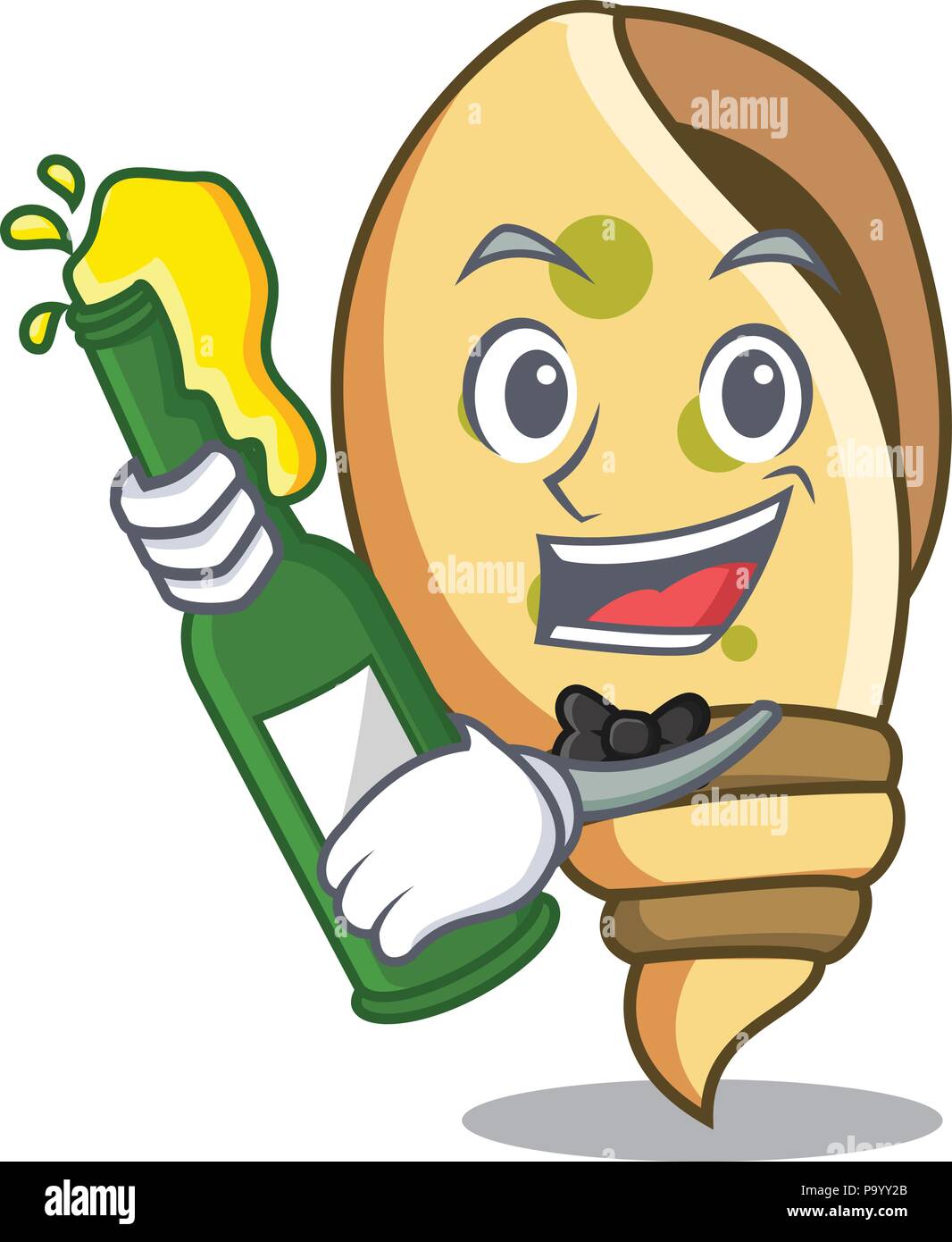 Shell Mascott With beer sea shell mascot cartoon Stock Vector Image & Art - Alamy