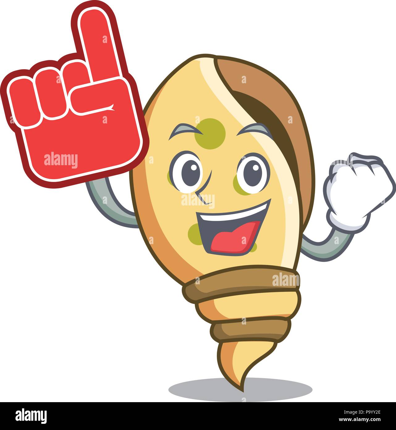 Shell Mascott Foam finger sea shell mascot cartoon Stock Vector Image & Art - Alamy