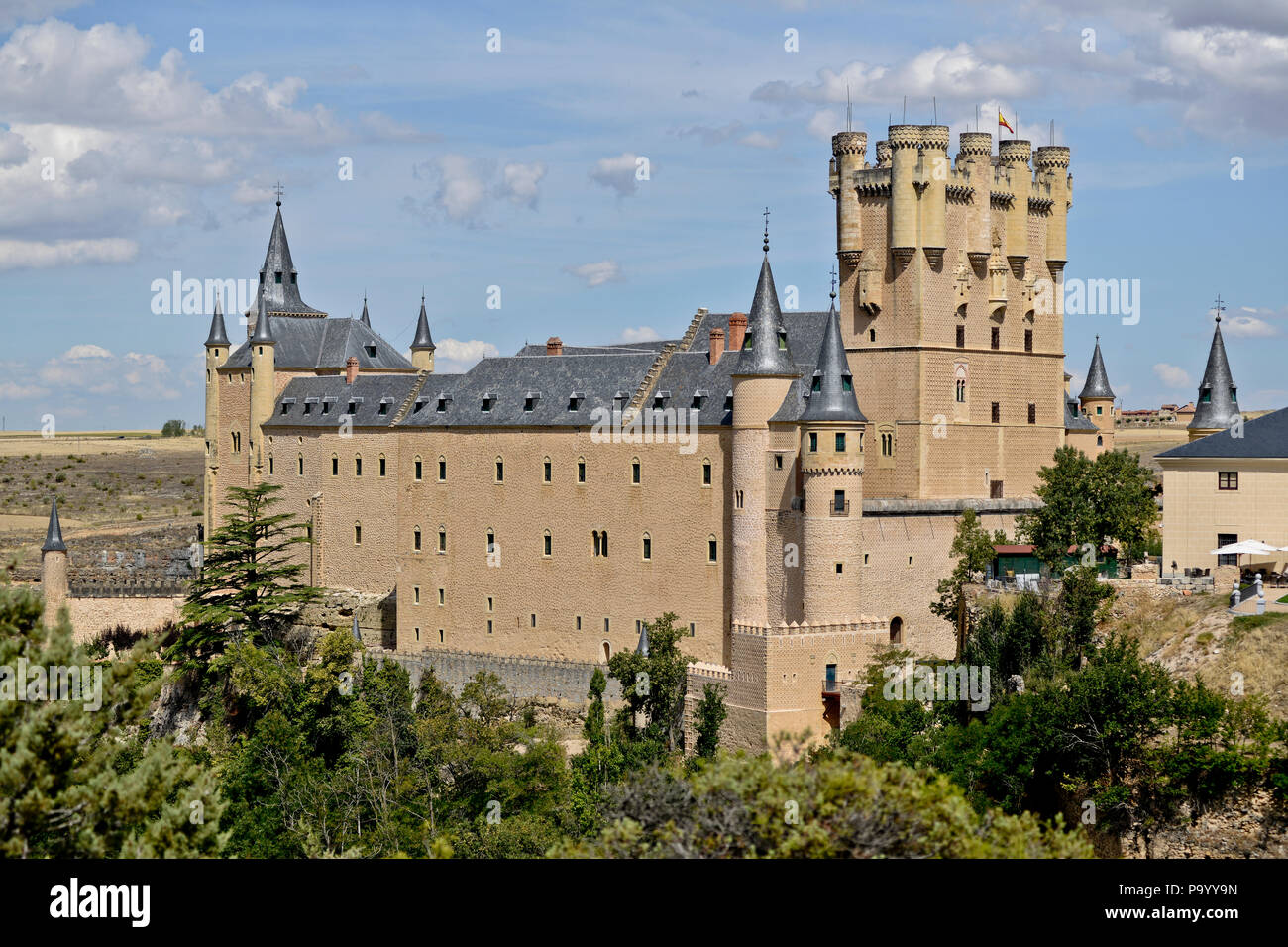 Tower of John II of Castile - Alcazar of Segovia, Spain Stock Photo