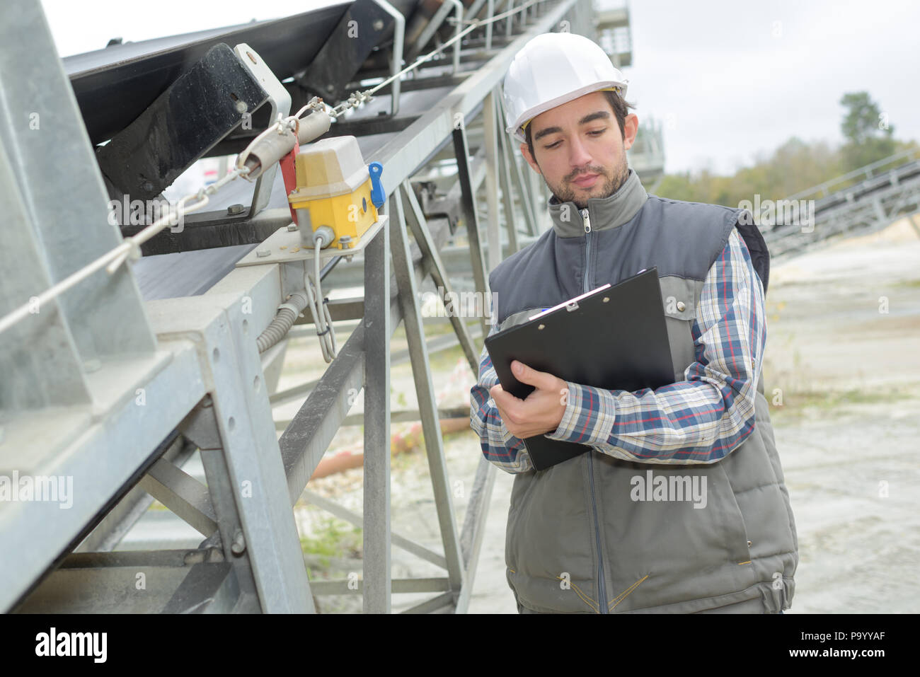 concrete inspector inspecting the site Stock Photo - Alamy