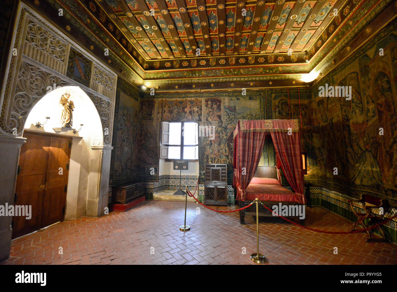 Alcazar of Segovia, Royal Chamber, Spain Stock Photo Alamy