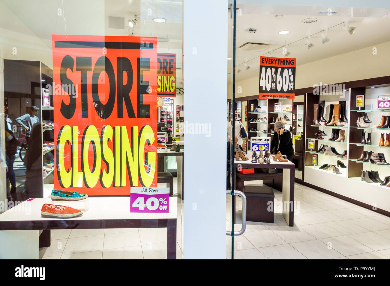 Orlando Florida,The Mall at Millenia,shopping shopper shoppers shop shops market markets marketplace buying selling,retail store stores business busin Stock Photo