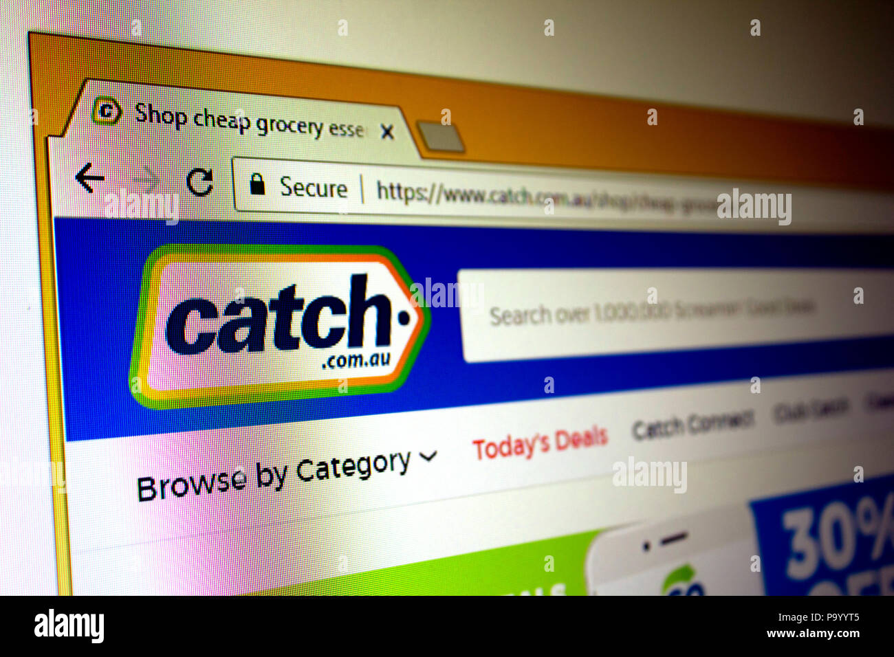 Website Catch Australia Stock Photo Alamy