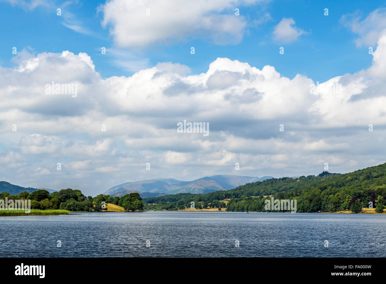 Esthwaite Water Lake District National Park Cumbria Stock Photo