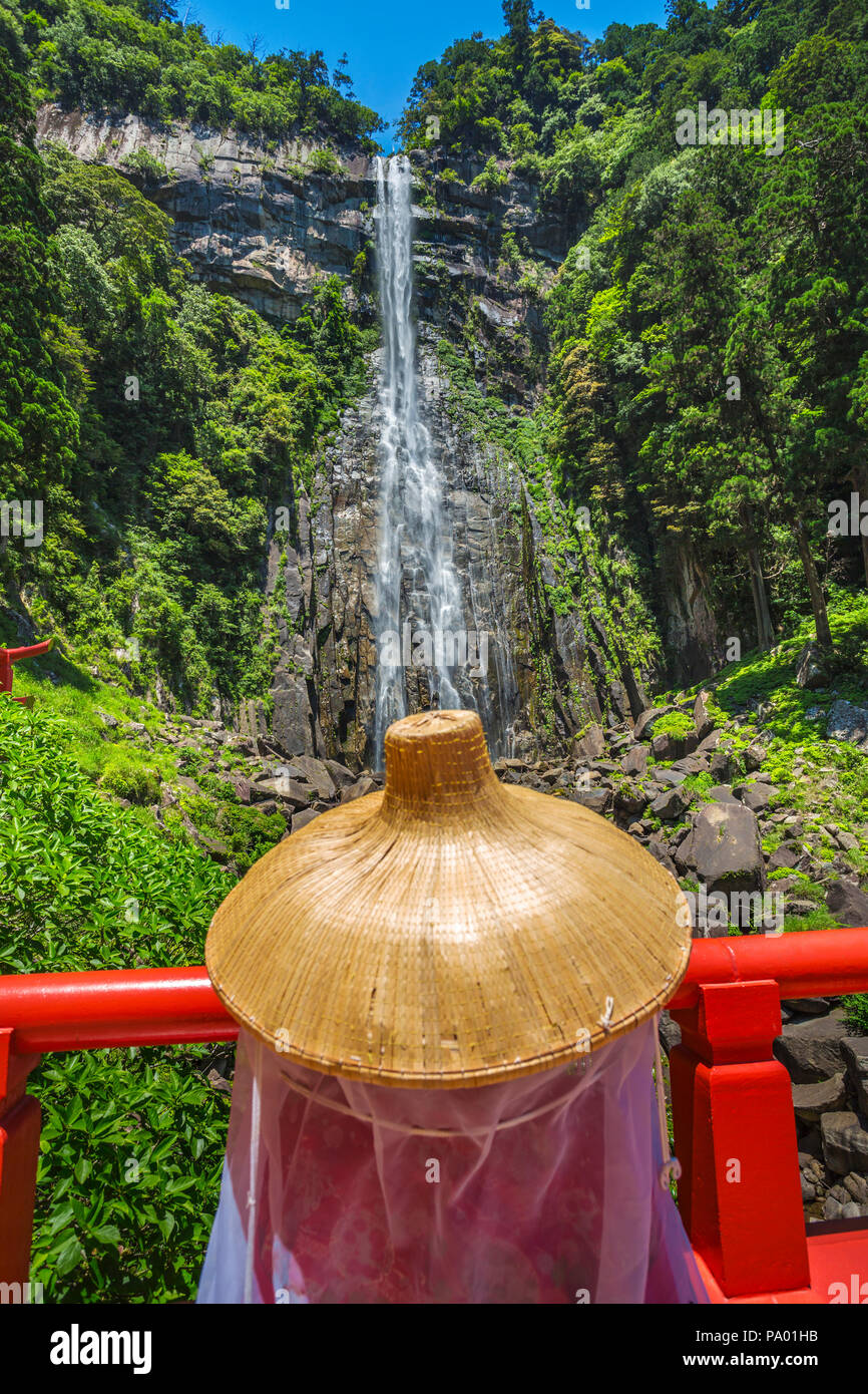 Kumano Kodo pilgrimage route.Trekking to Nachi waterfall. Nachisan. Nakahechi route. Wakayama Prefecture. Kansai region. Honshü Island.  UNESCO. Japan Stock Photo