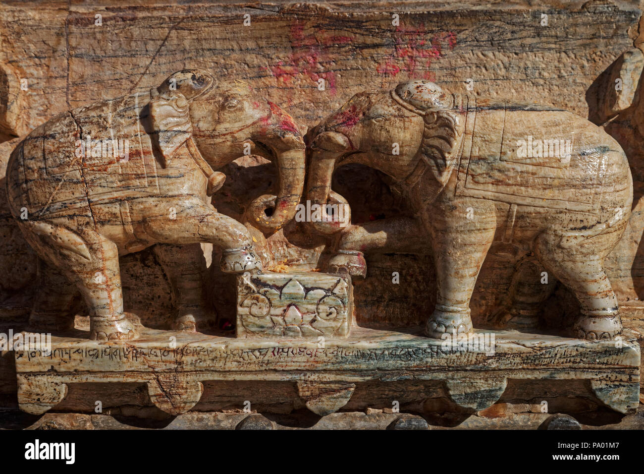 Carved Elephant Shelf Bracket From Rajasthan Carved Elephant Shelf Bracket From Rajasthan