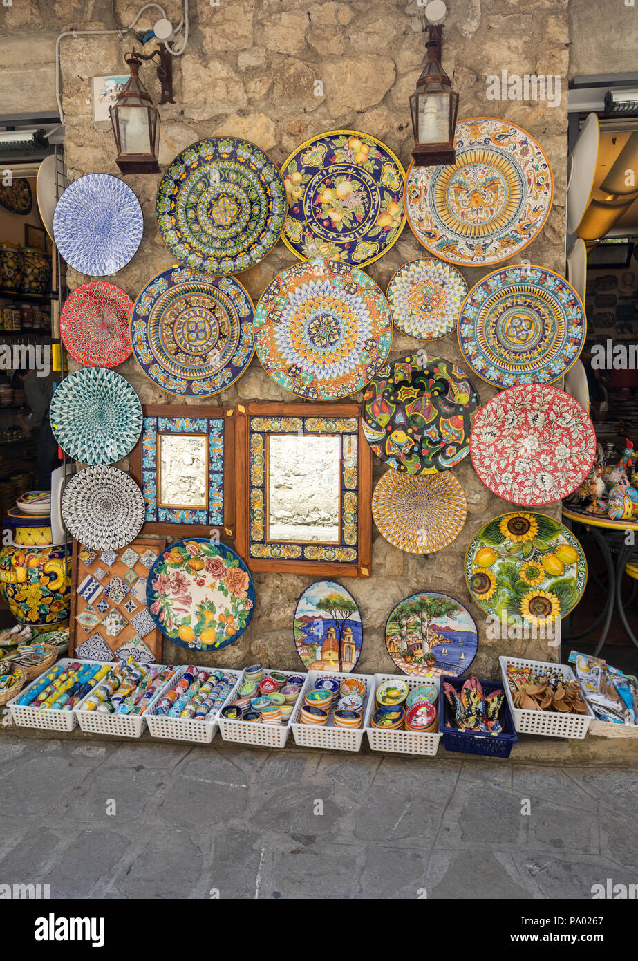 Ceramic shop ravello amalfi coast hires stock photography and images