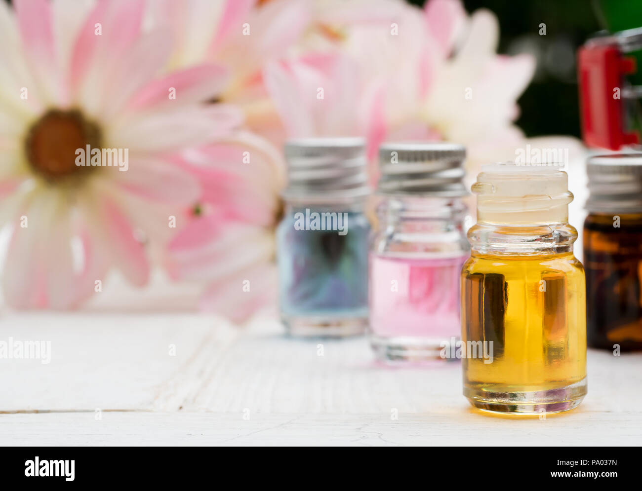 Herbal Essential Oils Mix with water to smell the aroma for natural