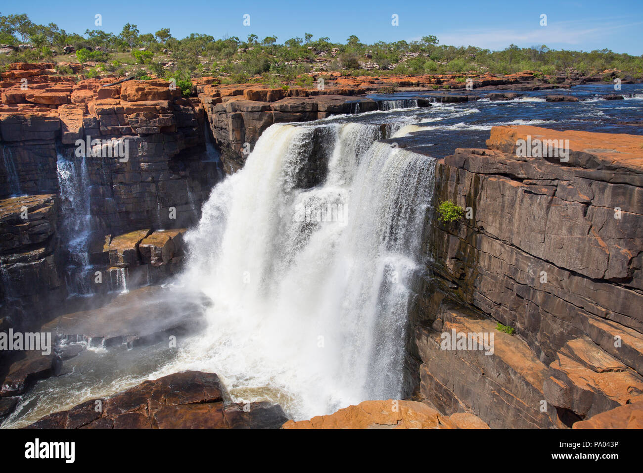 King George Falls The Kimberley Western Australia Stock Photo Alamy