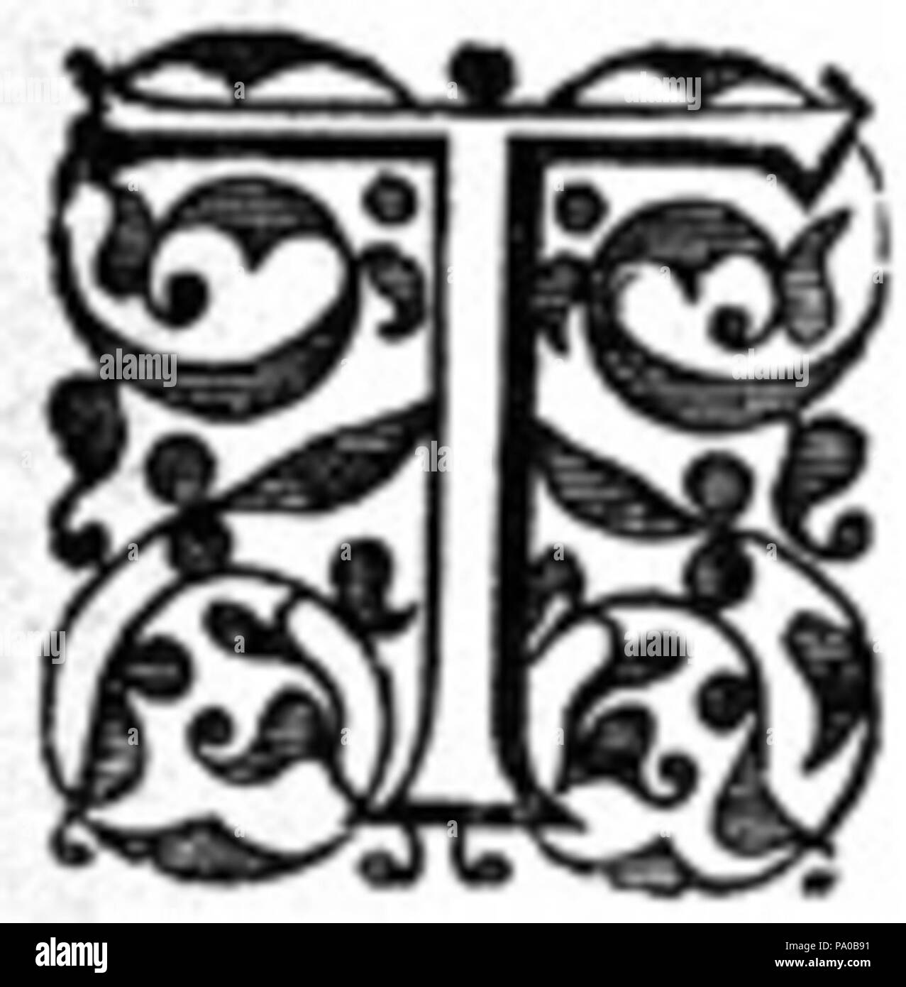 Fancy Renaissance Script Renaissance scripts hi-res stock photography and images - Alamy