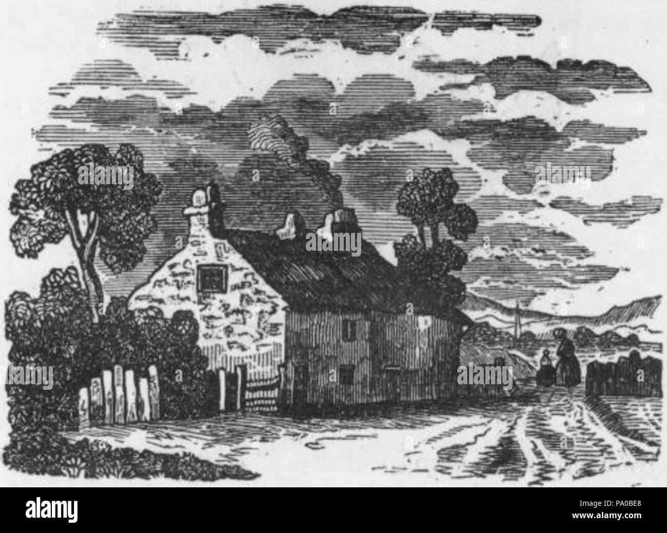 Rural farm house home Black and White Stock Photos & Images - Alamy