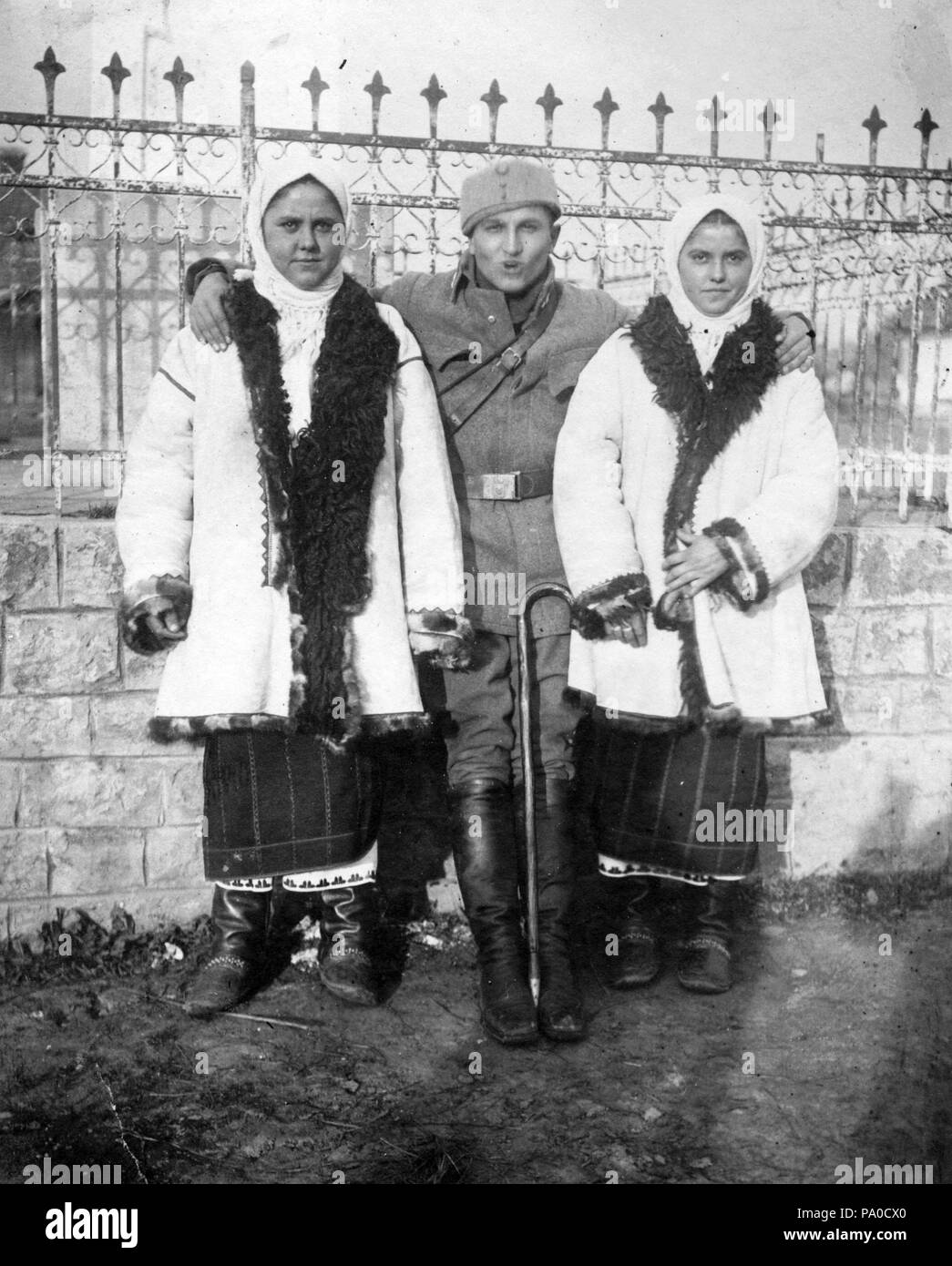 659 Folk costume, soldier, women Fortepan 26622 Stock Photo