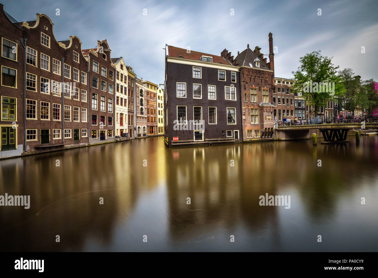 Canals of Amsterdam, Netherlands Stock Photo