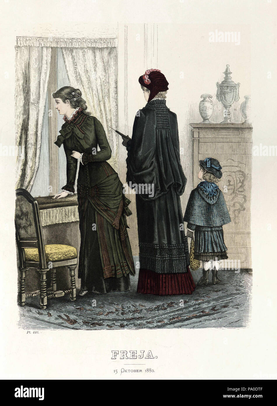 1880 fashion illustration hi-res stock photography and images - Alamy