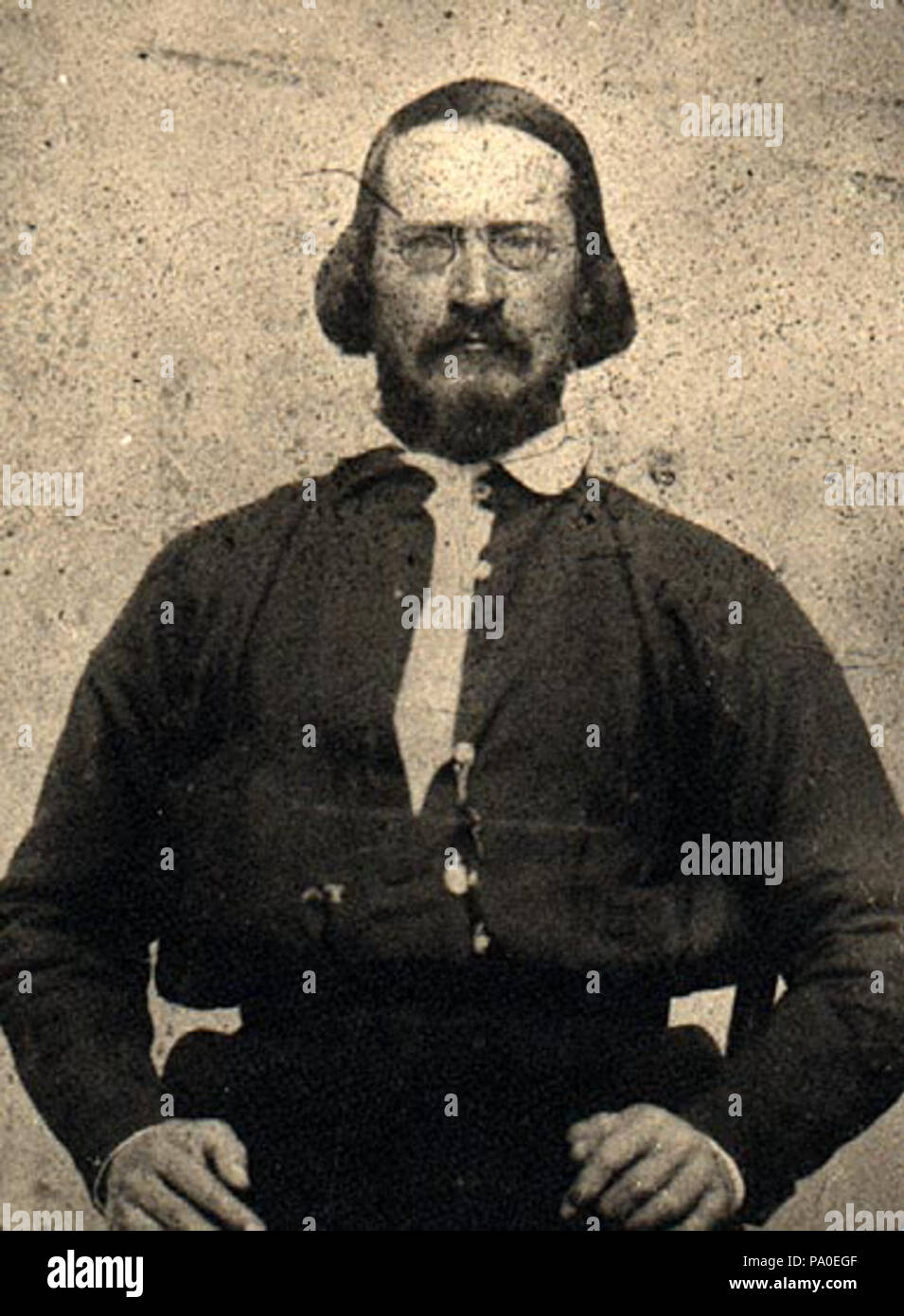 . Deutsch: Fritz Anneke (1818-1872), deutscher Revolutionär, preußischer und US-amerikanischer Offizier . before 6 December 1872 677 Fritz Anneke Stock Photo