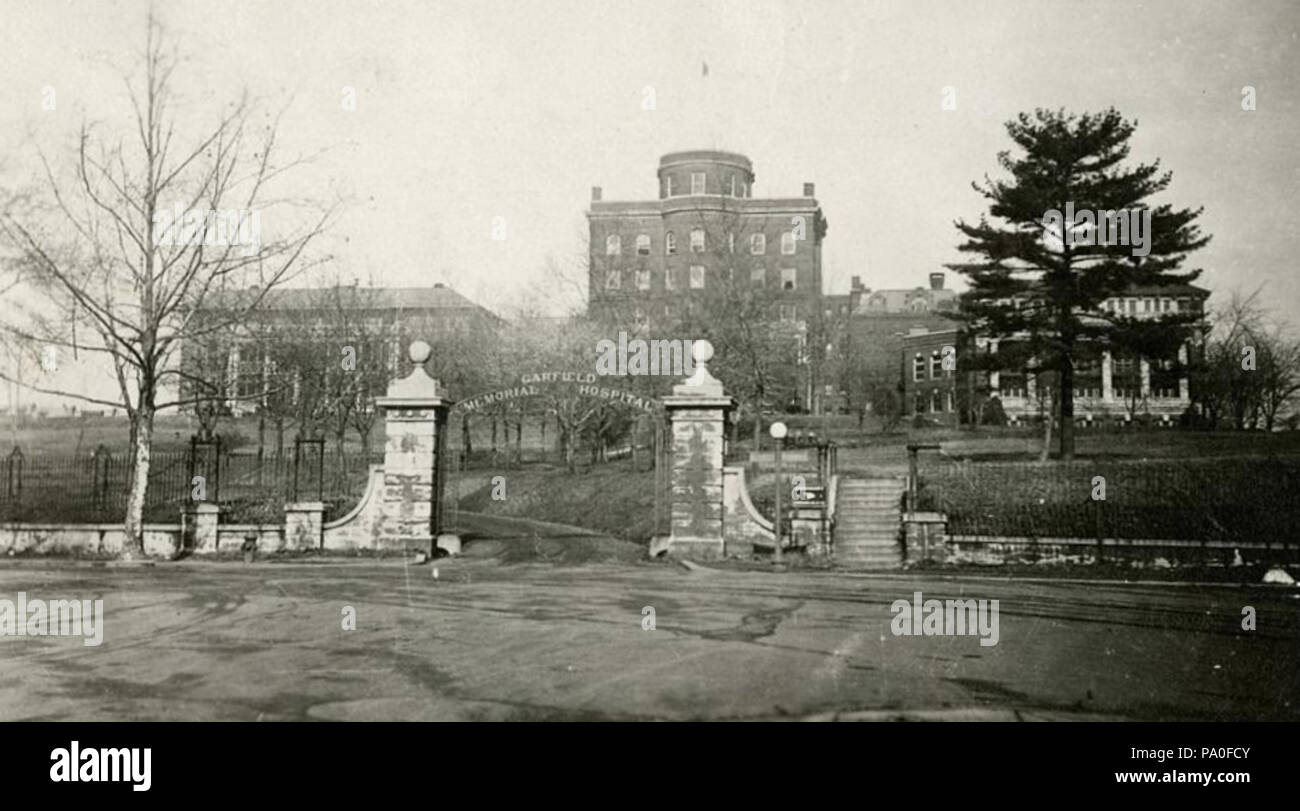 690 Garfield Memorial Hospital at 11th St. and Florida Ave., NW, 1919 Stock Photo