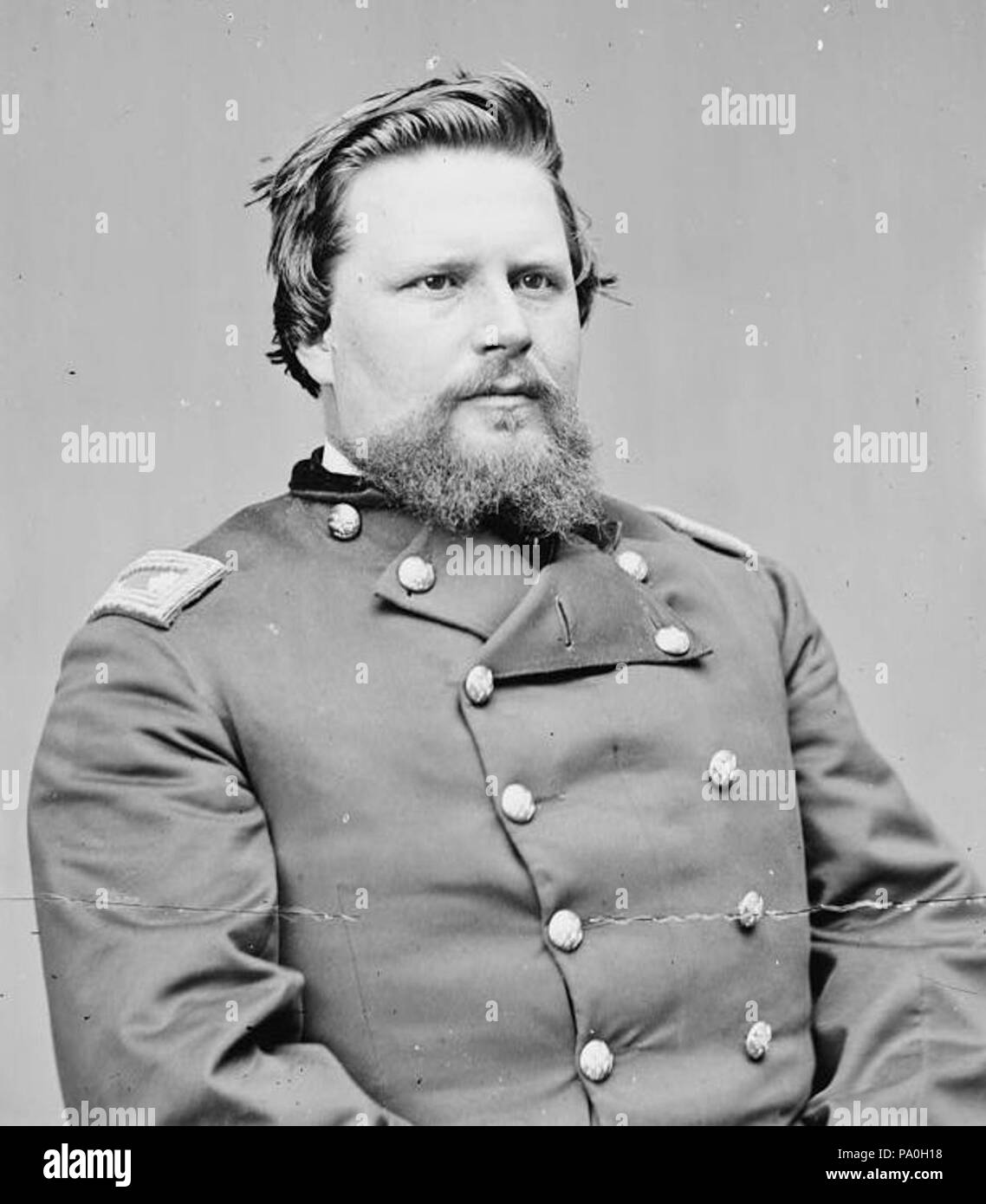 . English: Colonel George Hay Covode, 4th Pennsylvania Cavalry Regiment, USA. Between March 1862 and May 1864 711 GHCovode Stock Photo