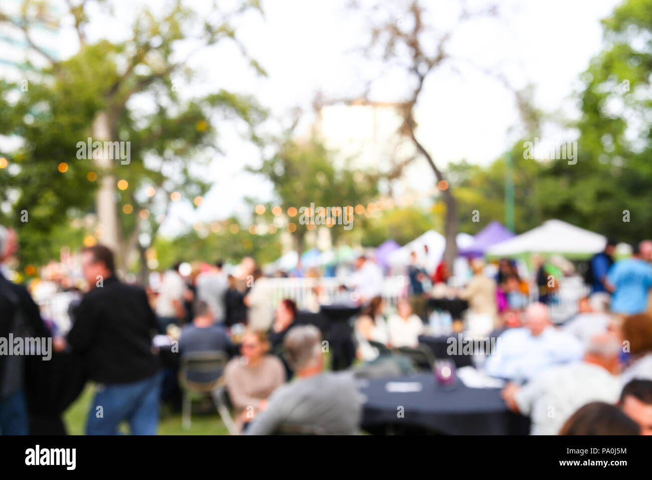 Summer festival unfocused background Stock Photo