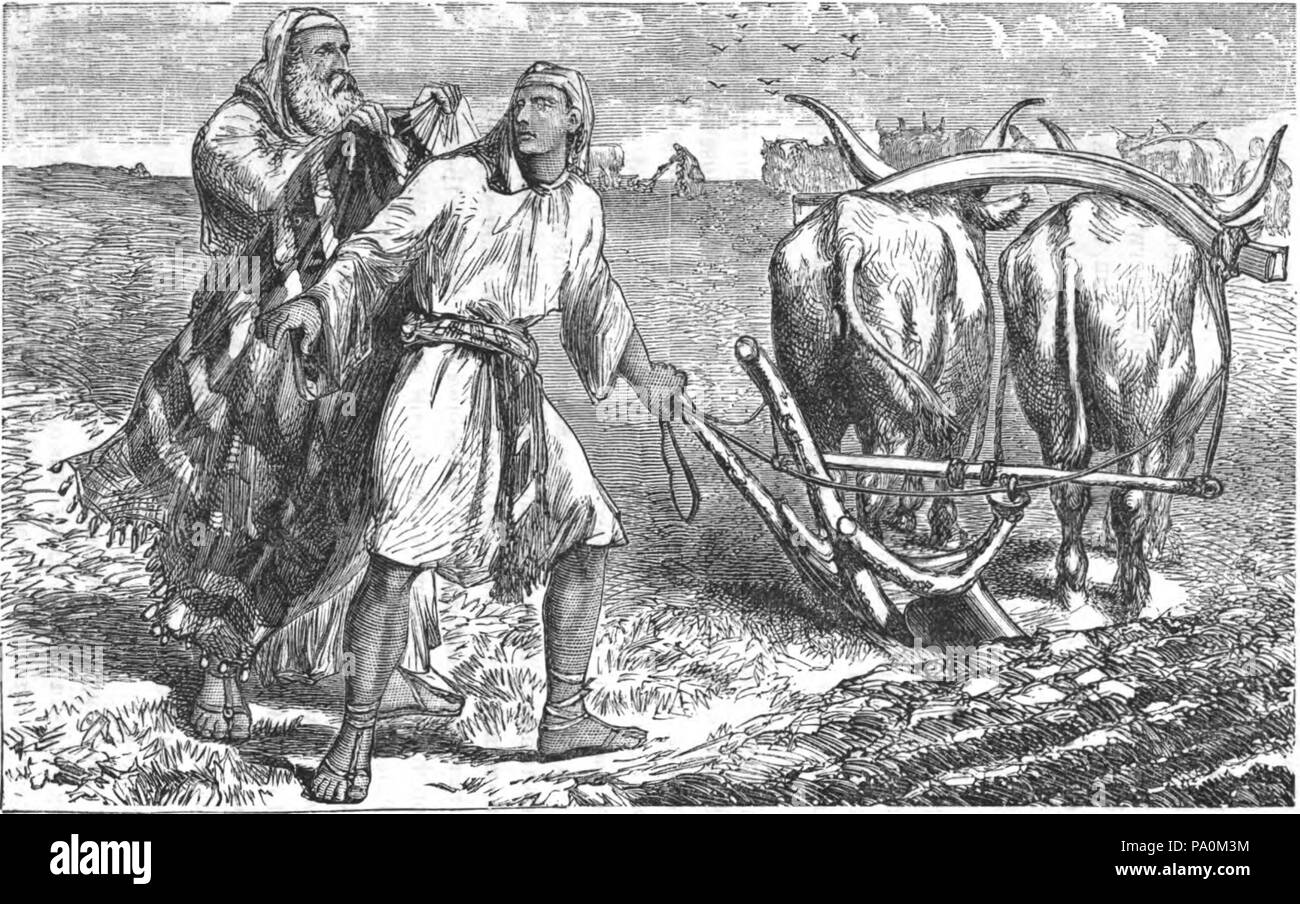 614 Elijah throwing his mantle on Elisha Stock Photo Alamy