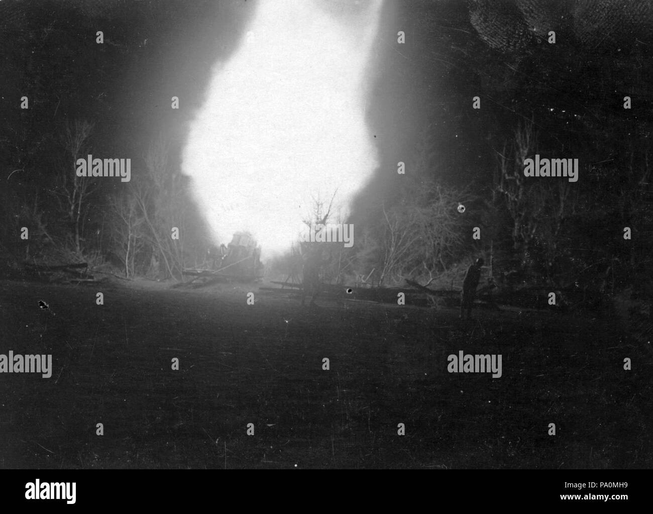 617 Első világháború, Skoda 30,5 Mörser mozsárágyú az olasz fronton. Fortepan 15506 Stock Photo