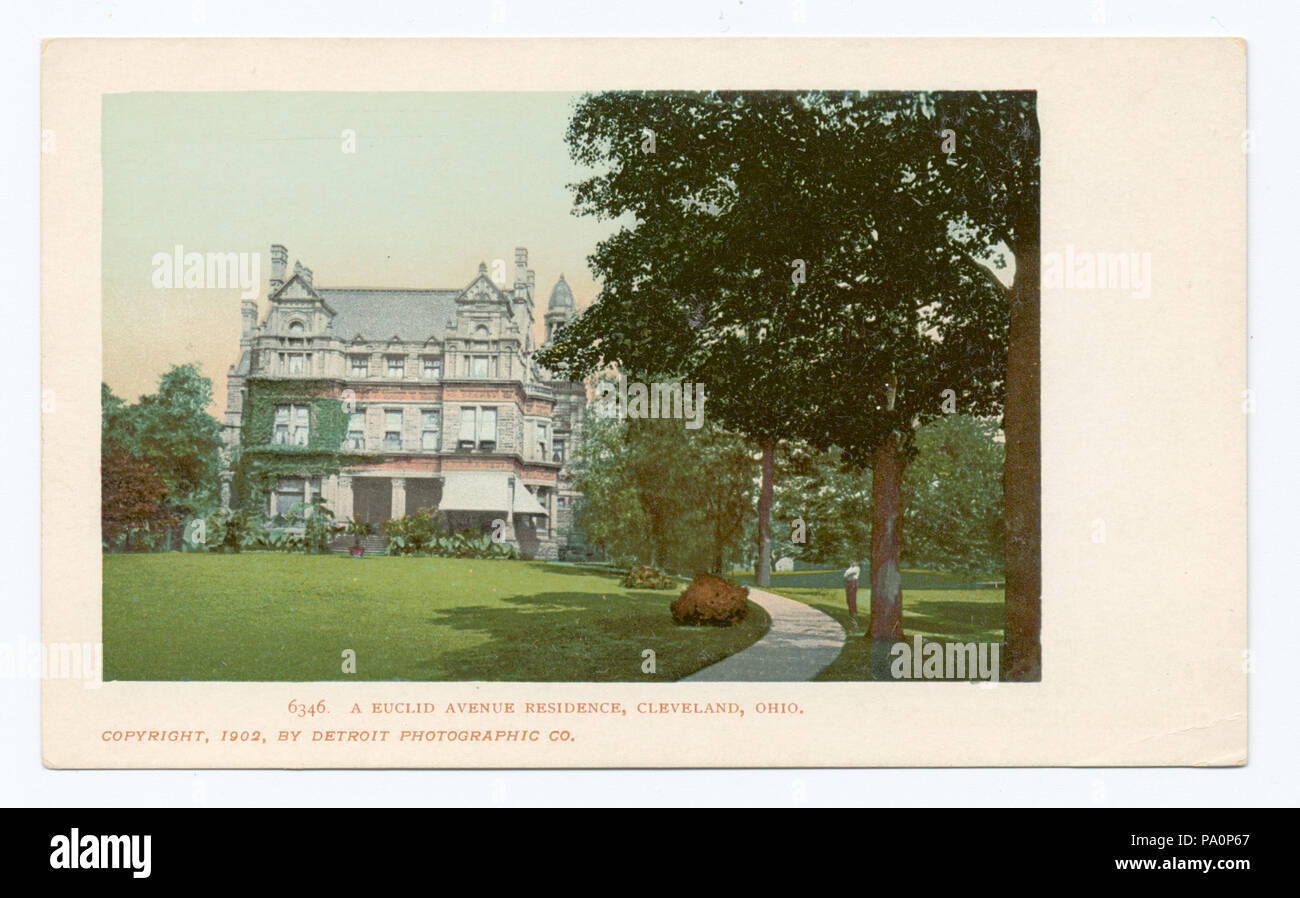 629 Euclid Avenue Residence, Cleveland, Ohio (NYPL b12647398-62589) Stock Photo