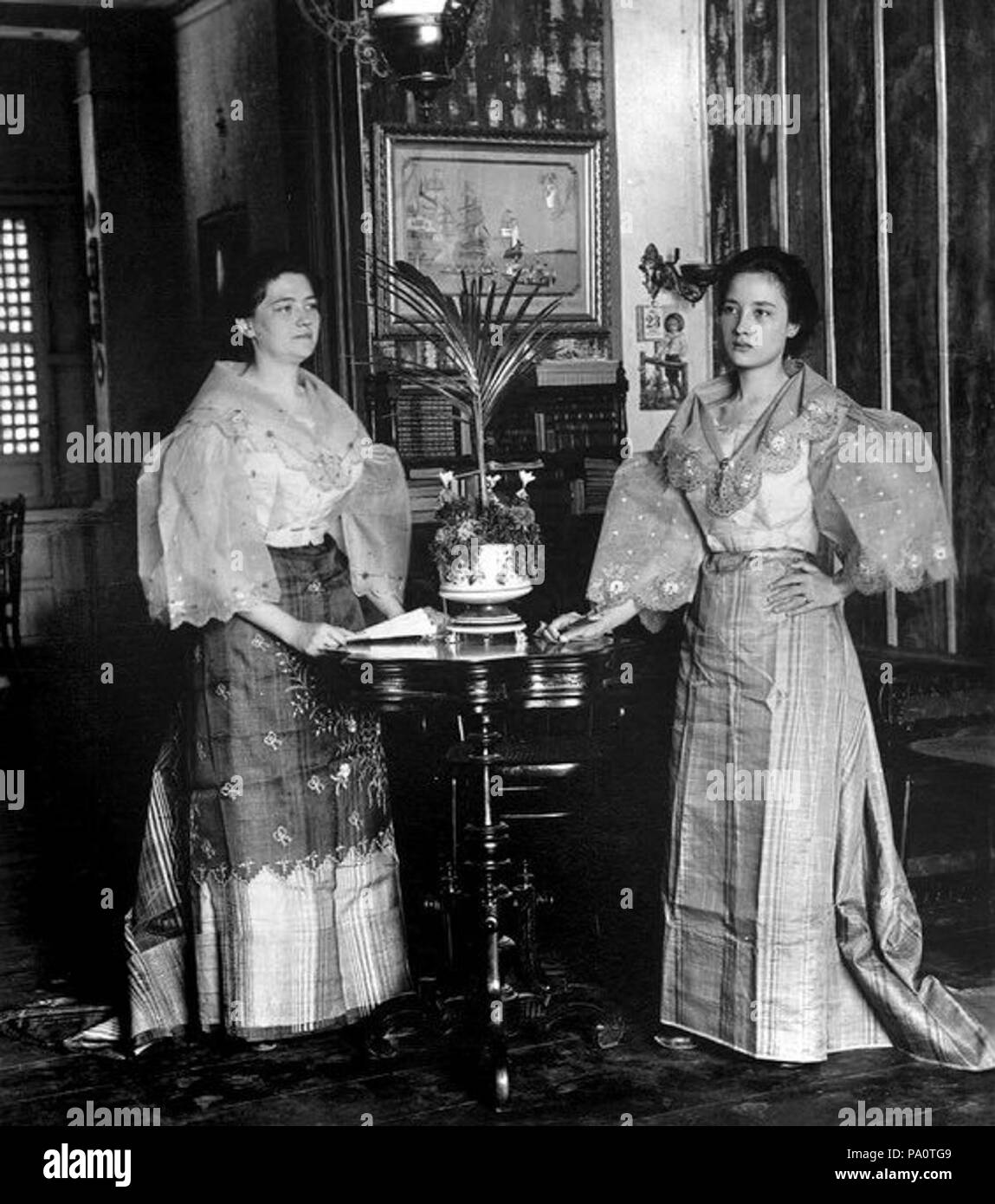 black and white filipiniana