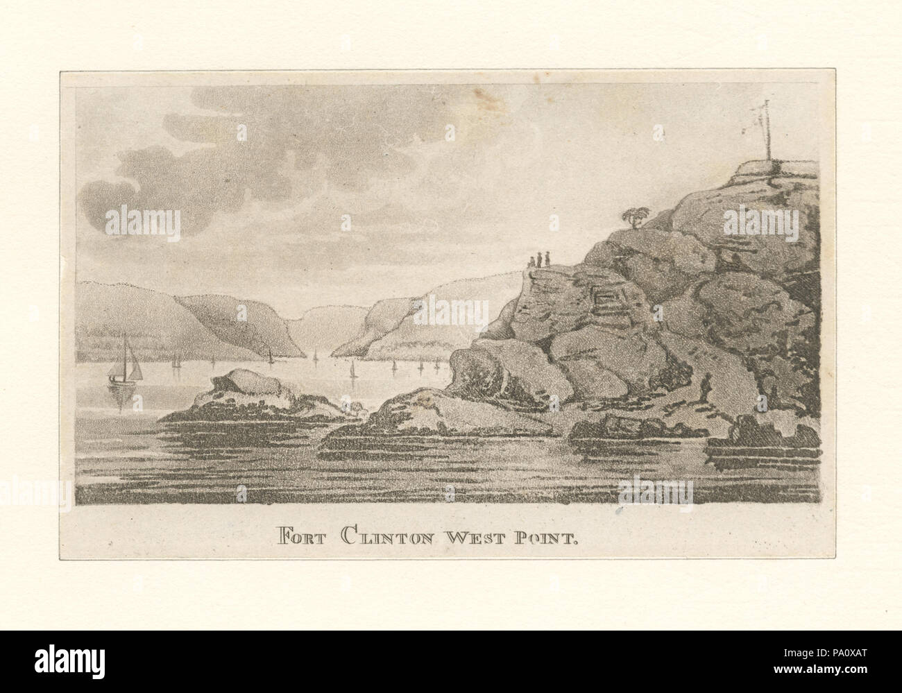 662 Fort Clinton, West Point (NYPL b13050112-424587) Stock Photo
