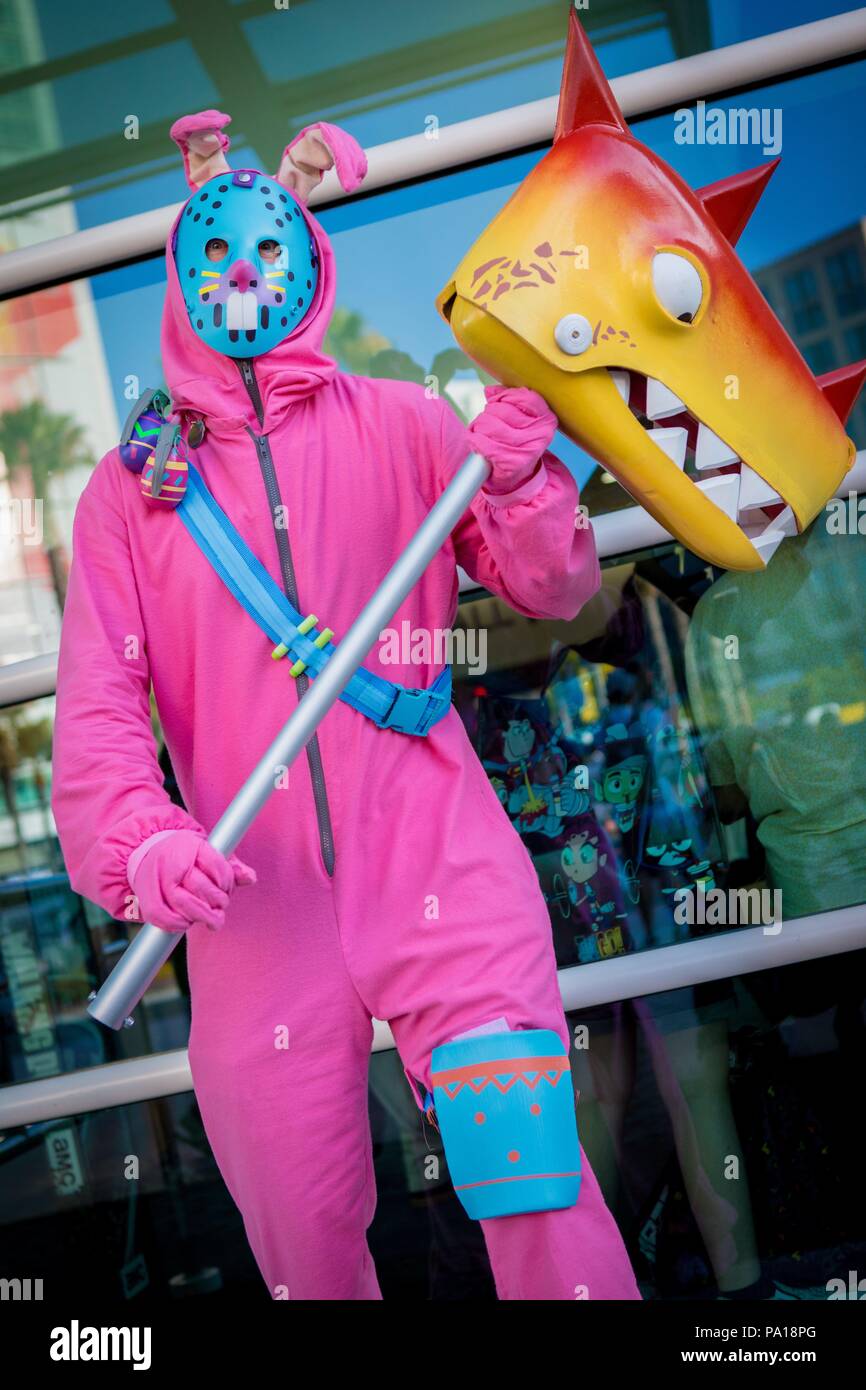 cosplayer bobby from wisconsin as player from the game fortnite at the comic con an annually exhibition about anime manga comics video games etc - image fortnite manga