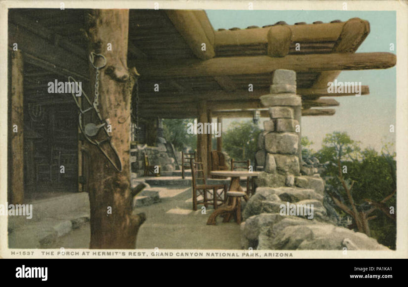 724 Grand Canyon National Park Fred Harvey The Porch At Hermit S