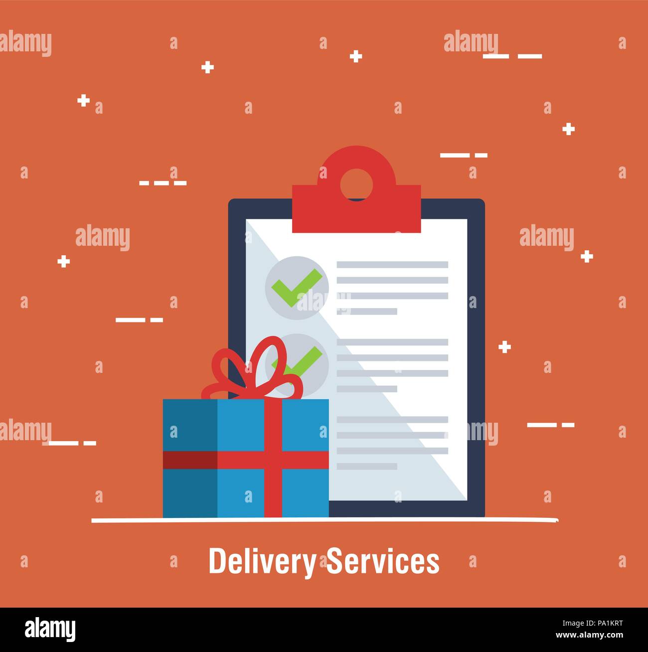 checklist delivery service icon Stock Vector Image & Art - Alamy