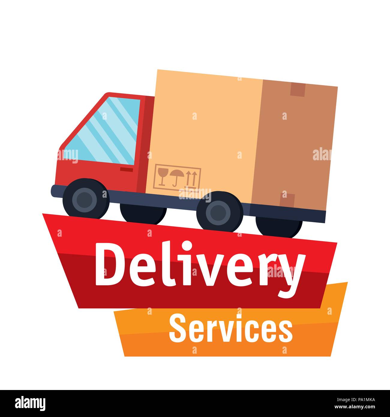 truck delivery service icon Stock Vector Image & Art - Alamy