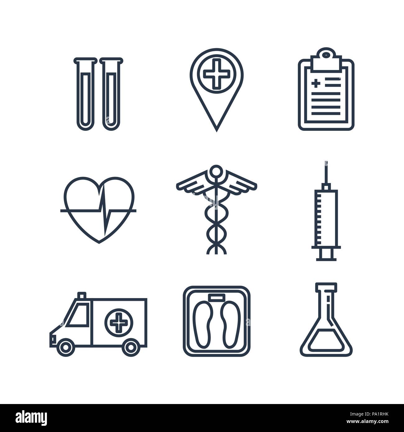 healthcare medical set icons Stock Vector Image & Art - Alamy