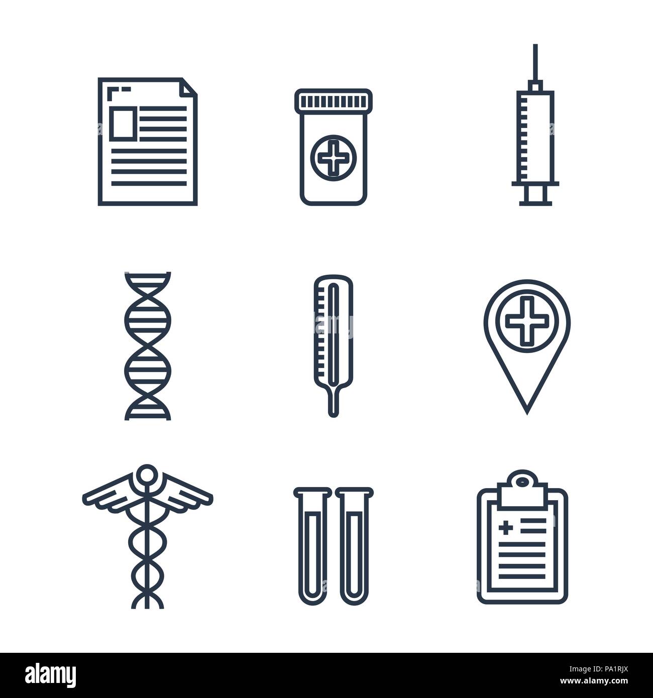 healthcare medical set icons Stock Vector Image & Art - Alamy