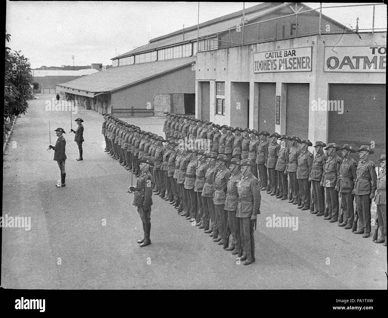 249 SLNSW 25392 2nd Garrison Battalion parade at Showground Stock Photo ...