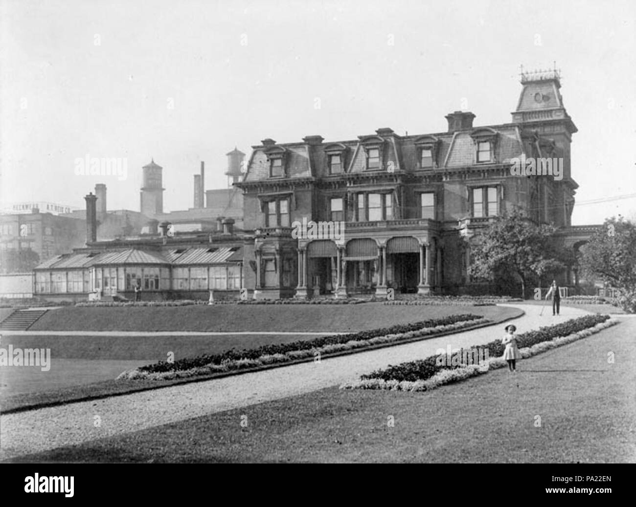 722 Government House, Toronto, 18671912. Front view facing Simcoe