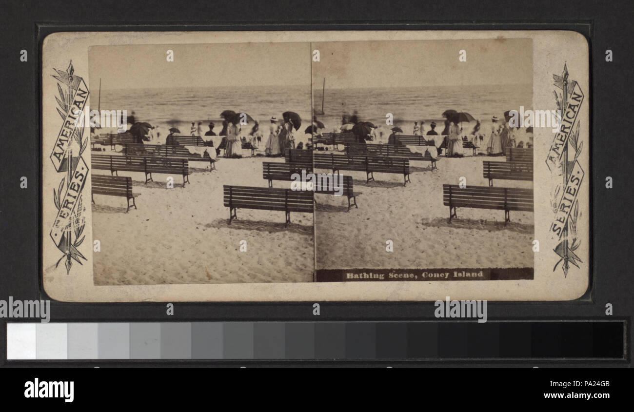 Vintage photo of coney island beach hi-res stock photography and images ...