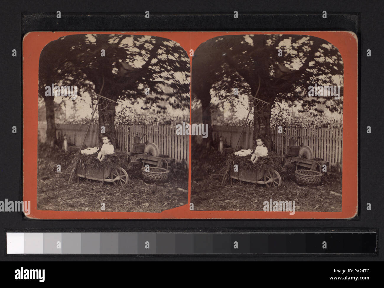 Child wheelbarrow rake hi-res stock photography and images - Alamy