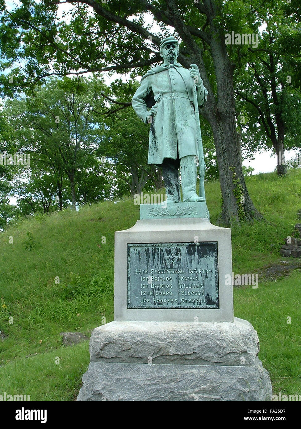 47 46th Pennsylvania Monument on Orchard Knob, Chattanooga, TN Stock Photo