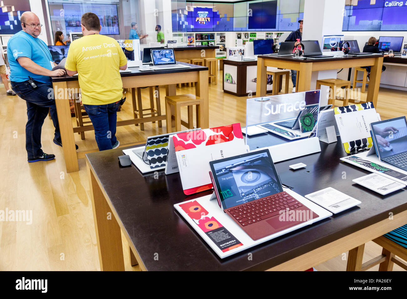 Orlando Florida,The Mall at Millenia,shopping shopper shoppers shop shops market markets marketplace buying selling,retail store stores business busin Stock Photo