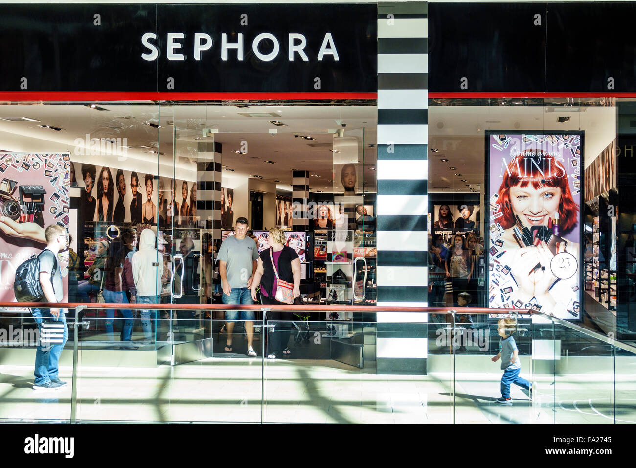 Orlando Florida,The Mall at Millenia,shopping shopper shoppers shop shops  market markets marketplace buying selling,retail store stores business  busin Stock Photo - Alamy