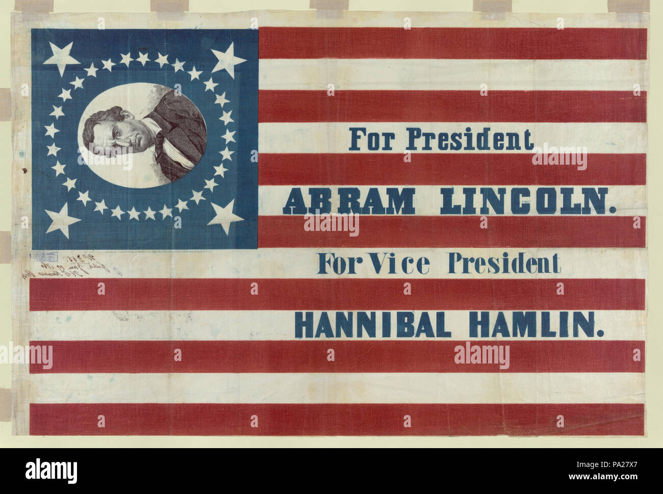 661 For president, Abram Lincoln. For vice president, Hannibal Hamlin LCCN2003656570 Stock Photo