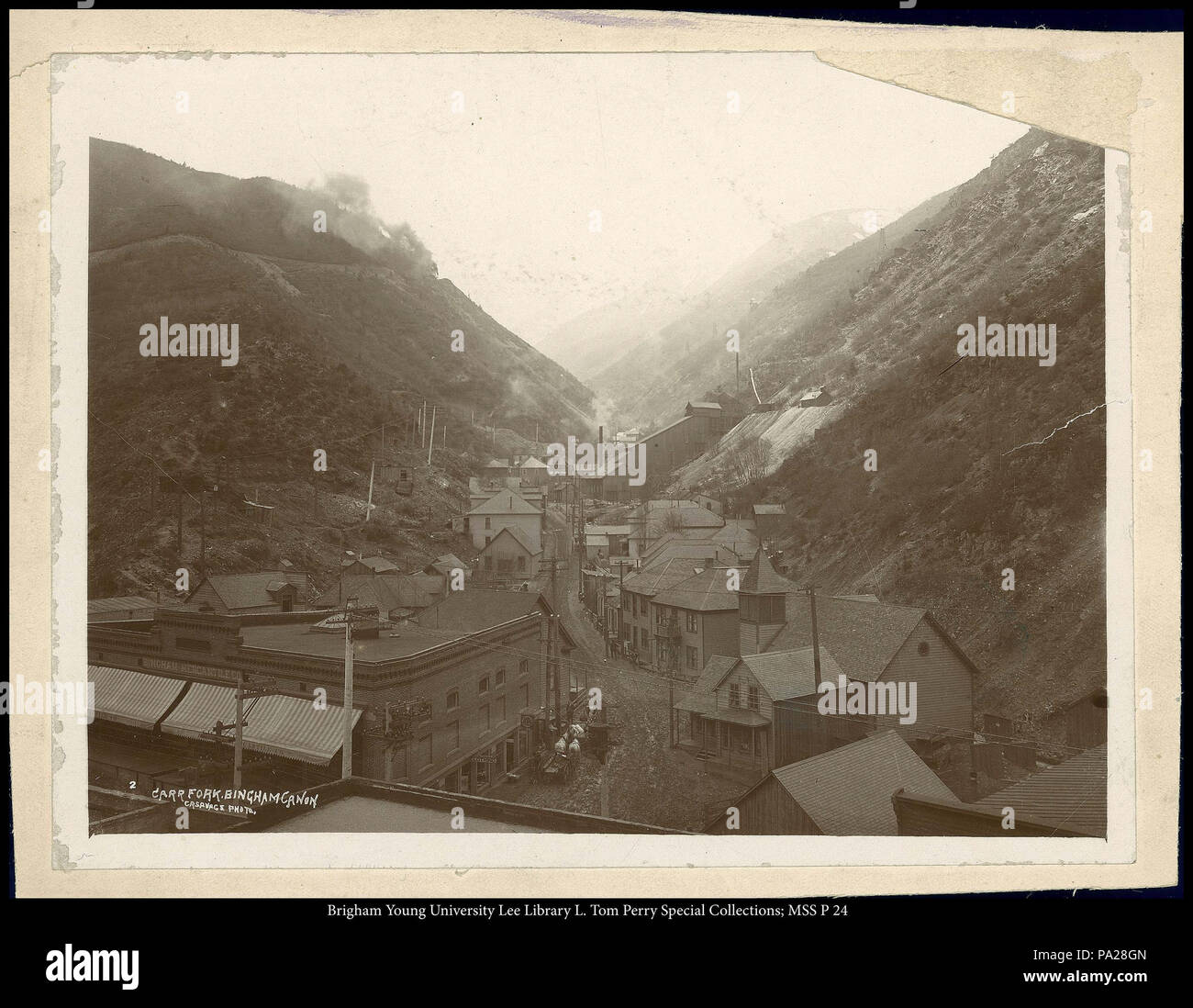 283 Carr Fork, Bingham Canon (canyon). C.R. Savage, Photo Stock Photo