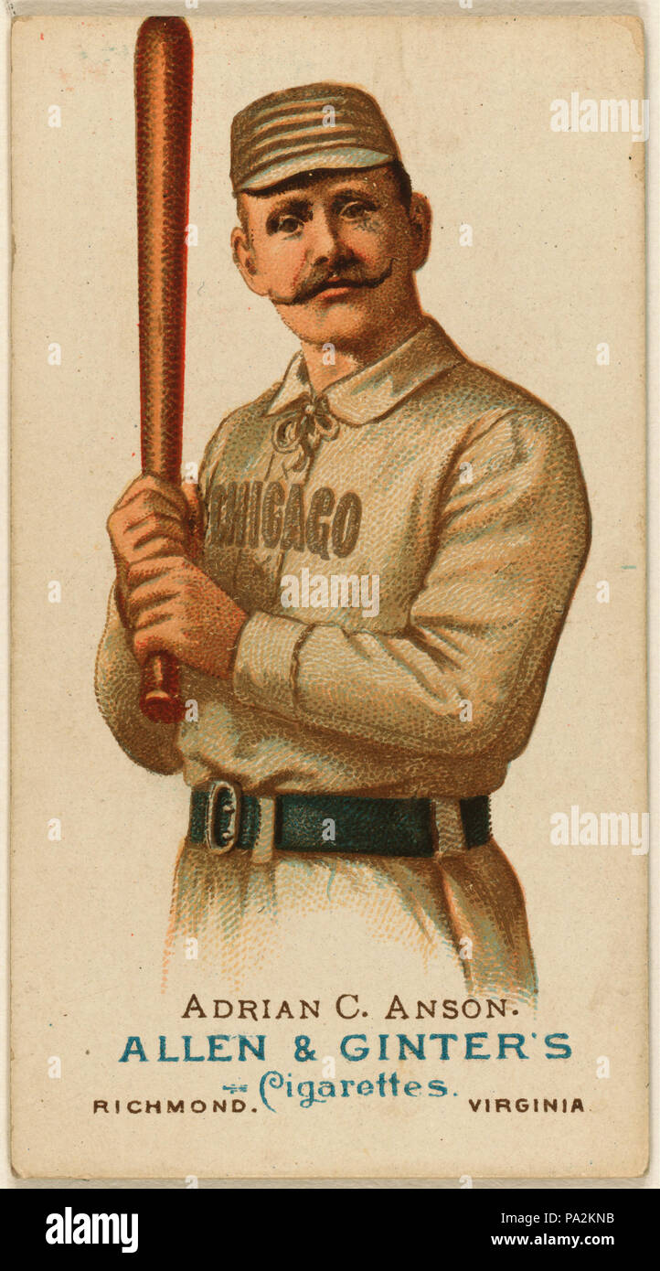 101 Adrian &quot;Cap&quot; Anson, first baseman, Chicago White Stockings, 1887 Stock Photo