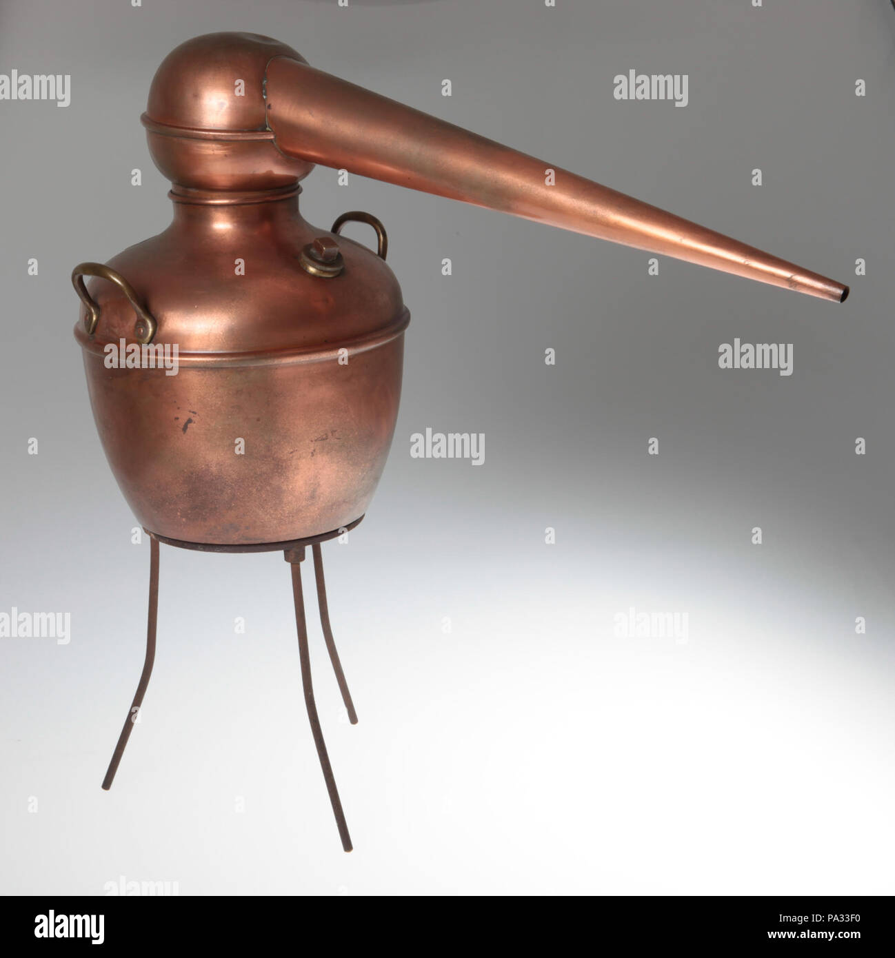 349 Copper still from Meyer Brothers Pharmacy, St. Louis Stock Photo