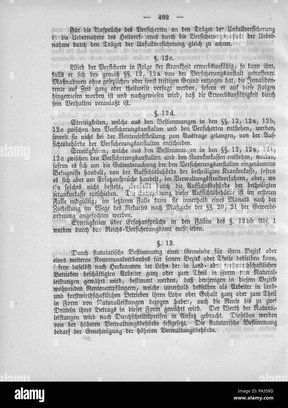 395 Deutsches Reichsgesetzblatt 1899 033 402 Stock Photo