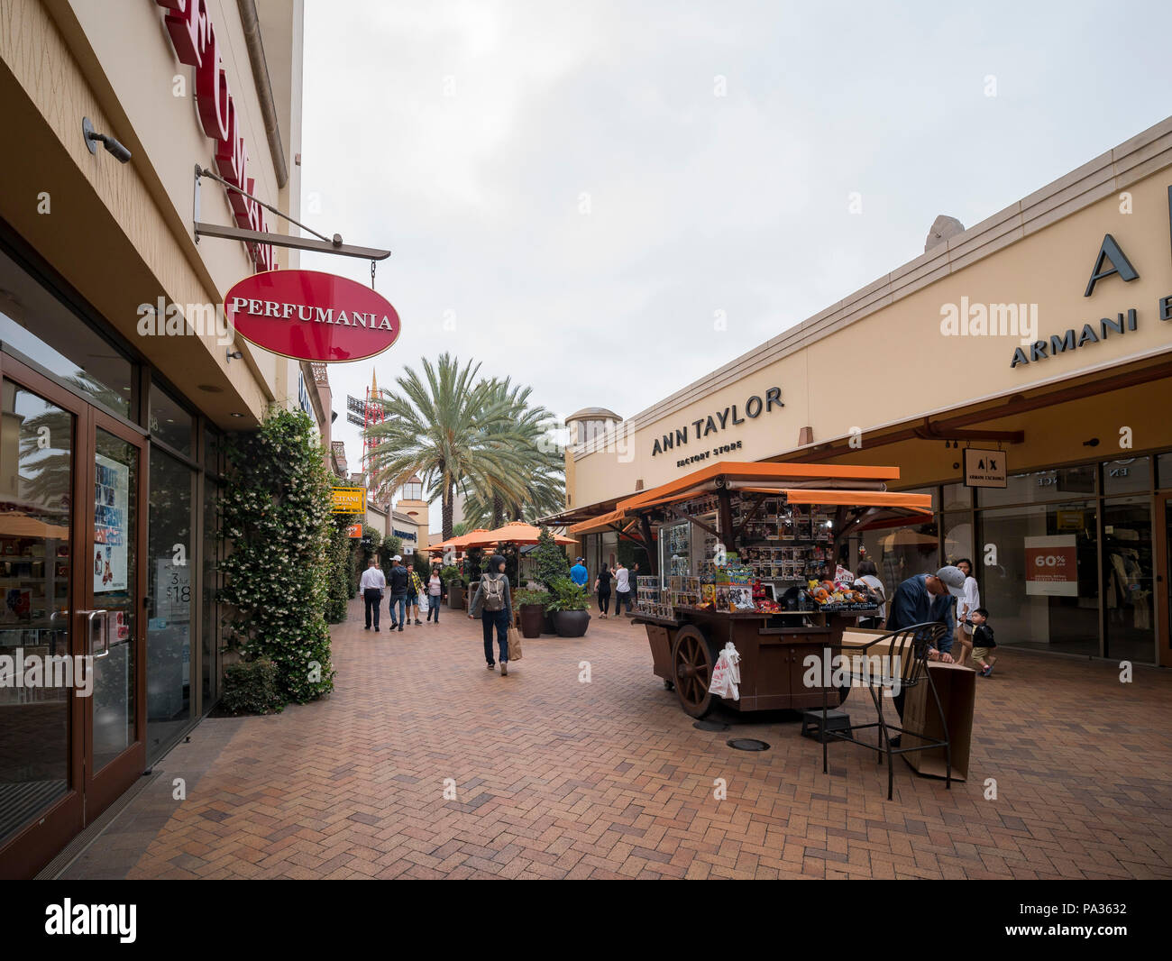 Los Angeles, JUN 24: The famous downtown Citadel Outlets on JUN 24, 2018 at Los Angeles, California Stock Photo