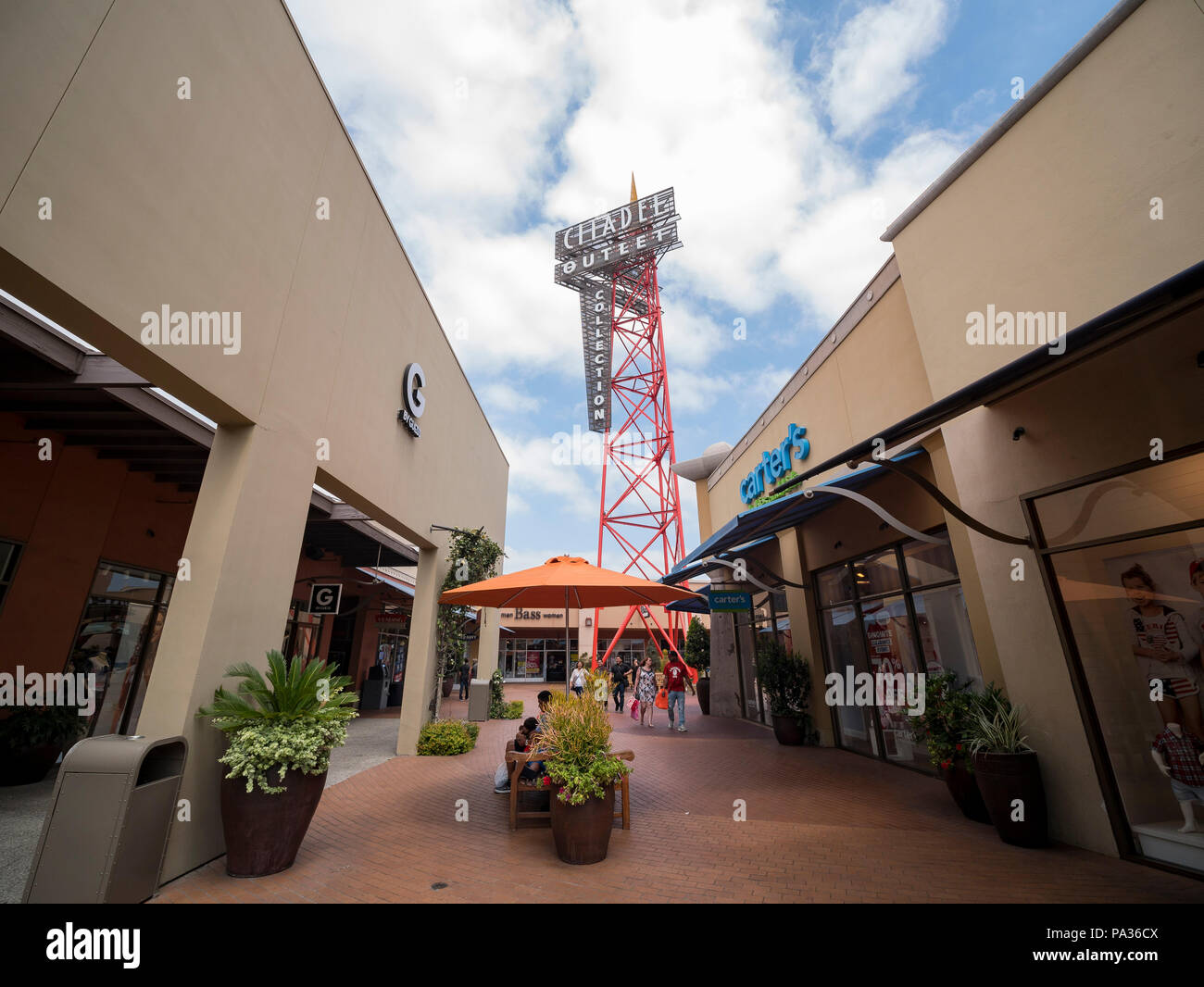 Los Angeles, JUN 24: The famous downtown Citadel Outlets on JUN 24, 2018 at Los Angeles, California Stock Photo