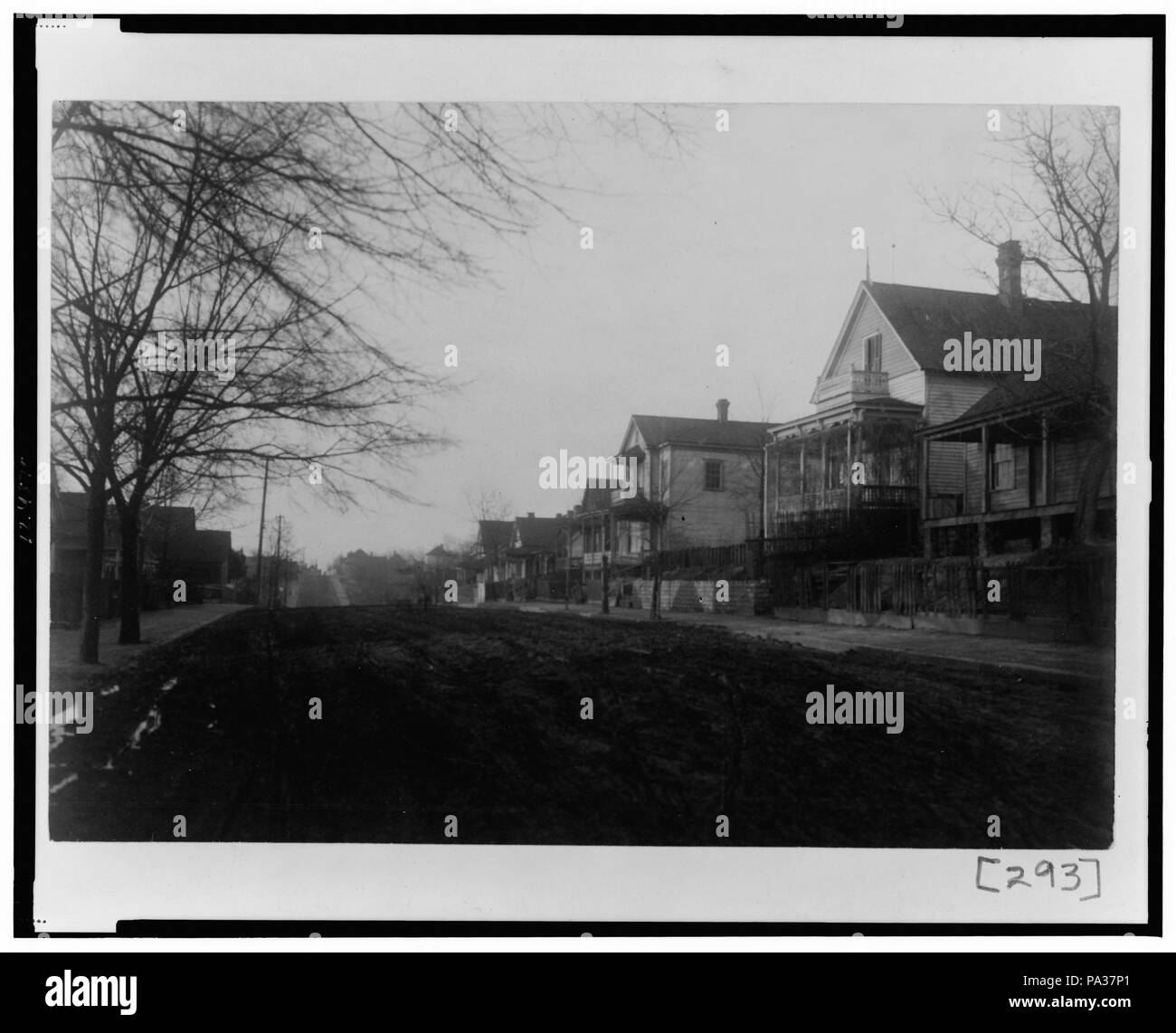 Small street old houses Black and White Stock Photos & Images - Alamy