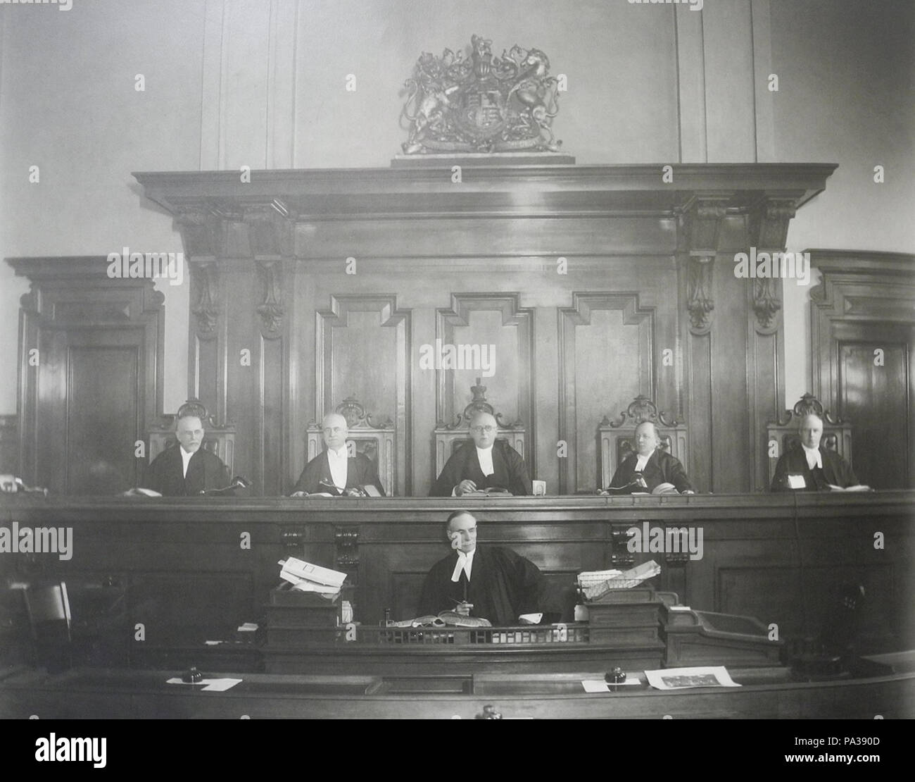 198 Photograph of justices of the Supreme Court of Ontario Stock Photo