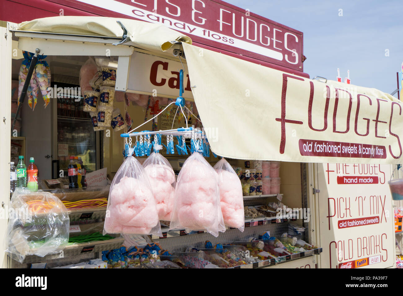 Candy floss in a bag Stock Photo